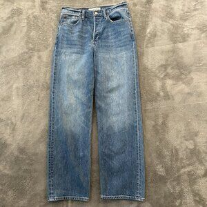 Denim Forum Classic Blue Straight Leg Jeans